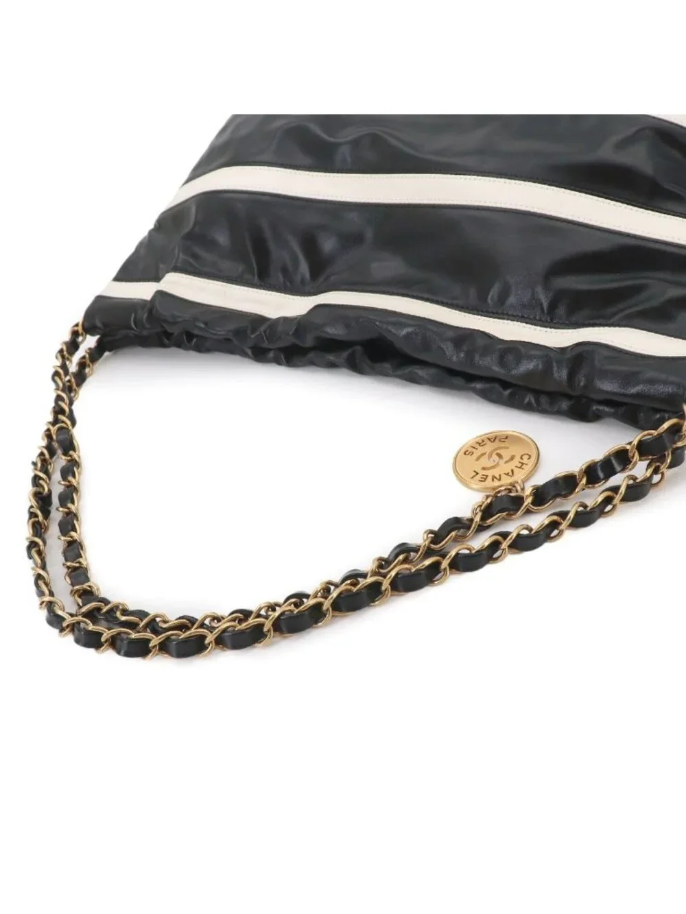 Chanel 22 Small Chain Shoulder Bag Calfskin